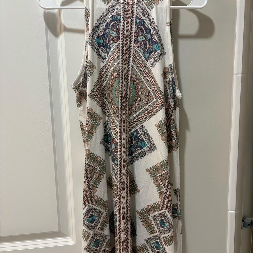 Bohemian Sleeveless Patterned Dress